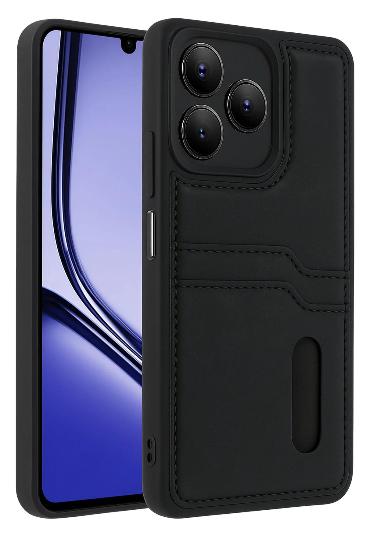 newface-realme-note-50-4g-kilif-sara-kartvizitli-deri-kilif-siyah-default Uray store Realme Note 50 4G Kılıf Sara Kartvizitli Deri Kılıf - Siyah - Görsel 1