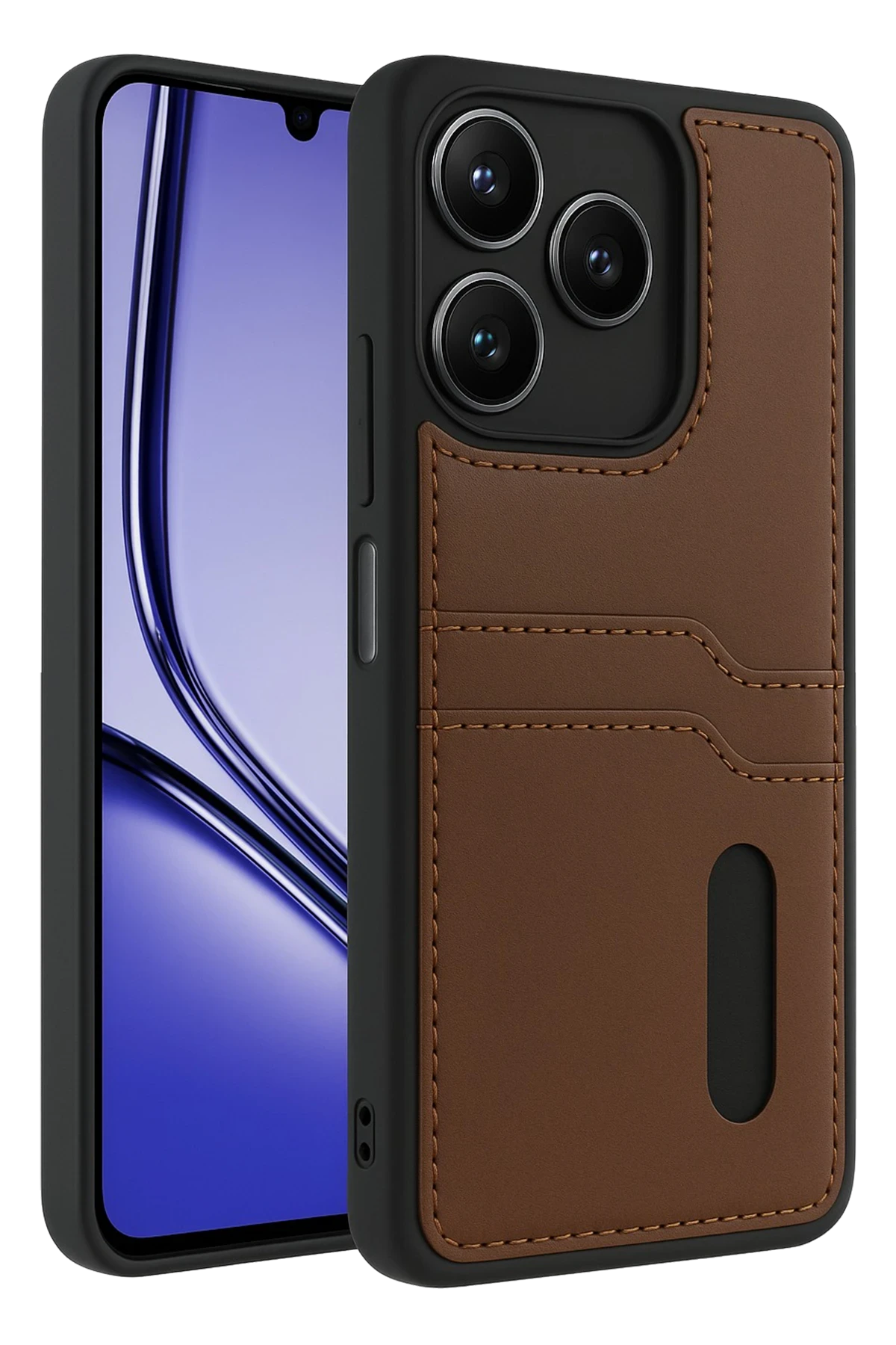 newface-realme-note-50-4g-kilif-sara-kartvizitli-deri-kilif-taba-default Uray store Realme Note 50 4G Kılıf Sara Kartvizitli Deri Kılıf - Taba - Görsel 1