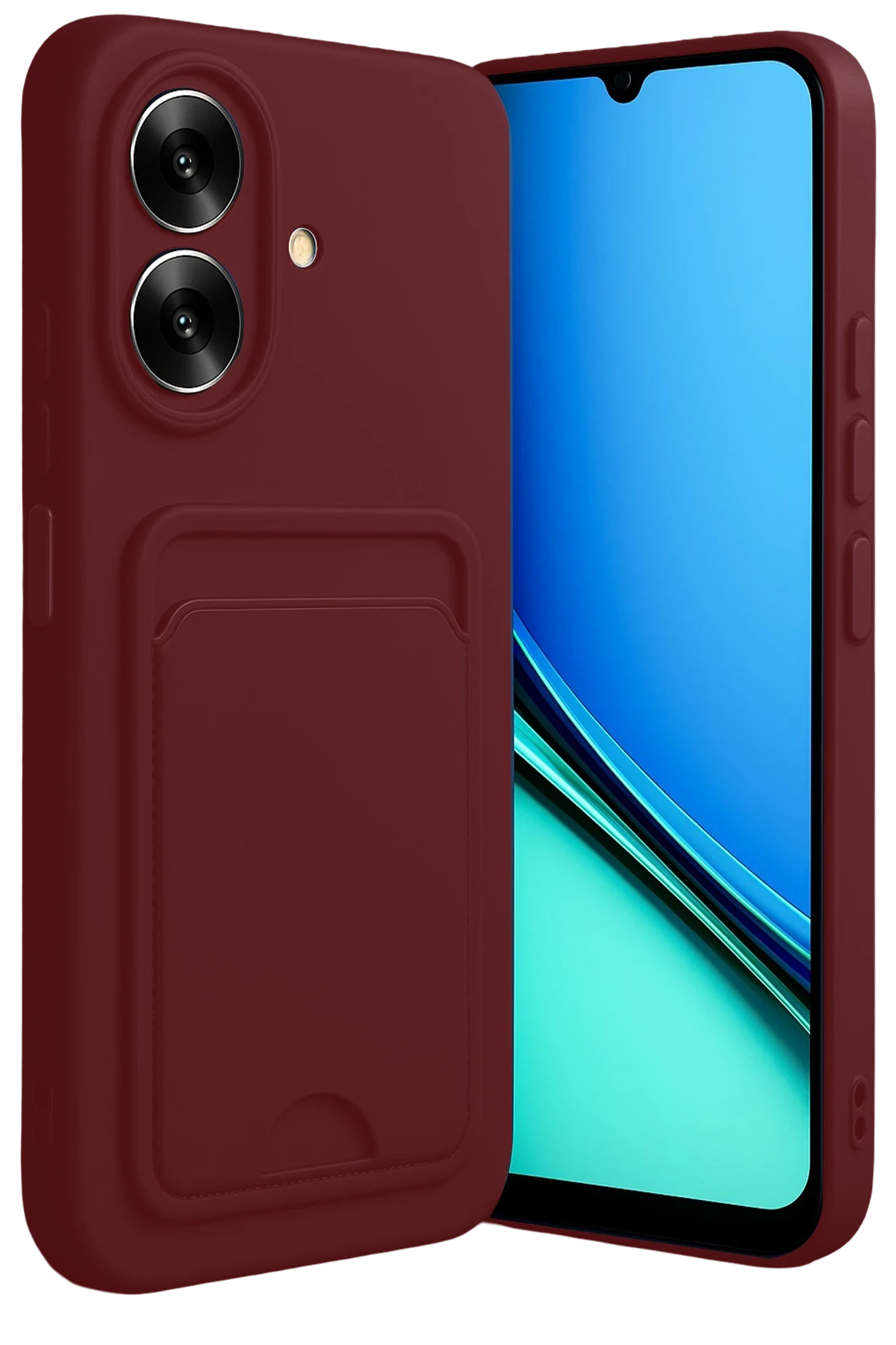 newface-realme-note-60-kelvin-kartvizitli-silikon-bordo-default Uray store Realme Note 60 Kelvin Kartvizitli Silikon - Bordo - Görsel 1