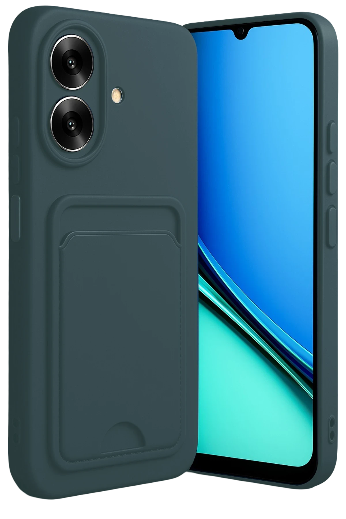 newface-realme-note-60-kelvin-kartvizitli-silikon-koyu-yesil-default Uray store Realme Note 60 Kelvin Kartvizitli Silikon - Koyu Yeşil - Görsel 1