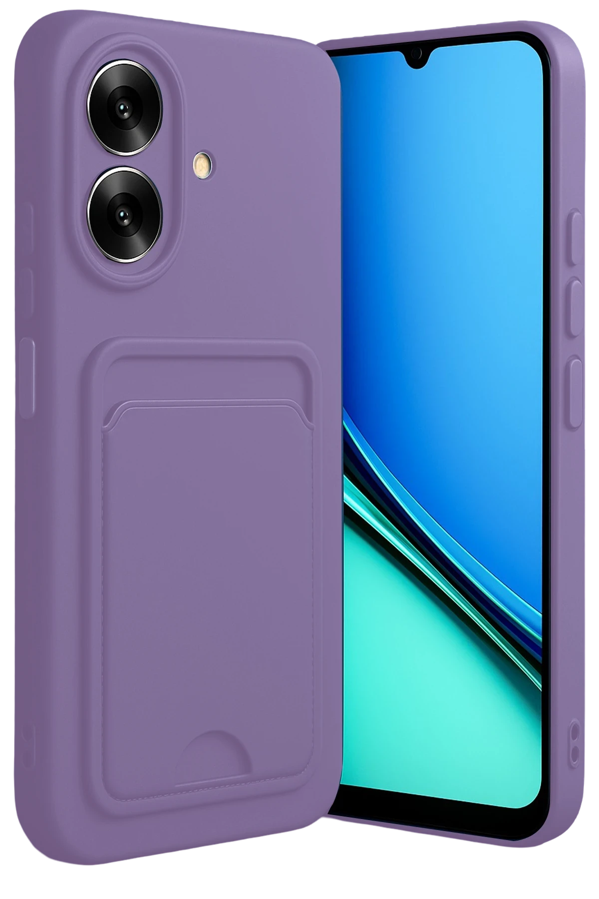 newface-realme-note-60-kelvin-kartvizitli-silikon-lila-default Uray store Realme Note 60 Kelvin Kartvizitli Silikon - Lila - Görsel 1
