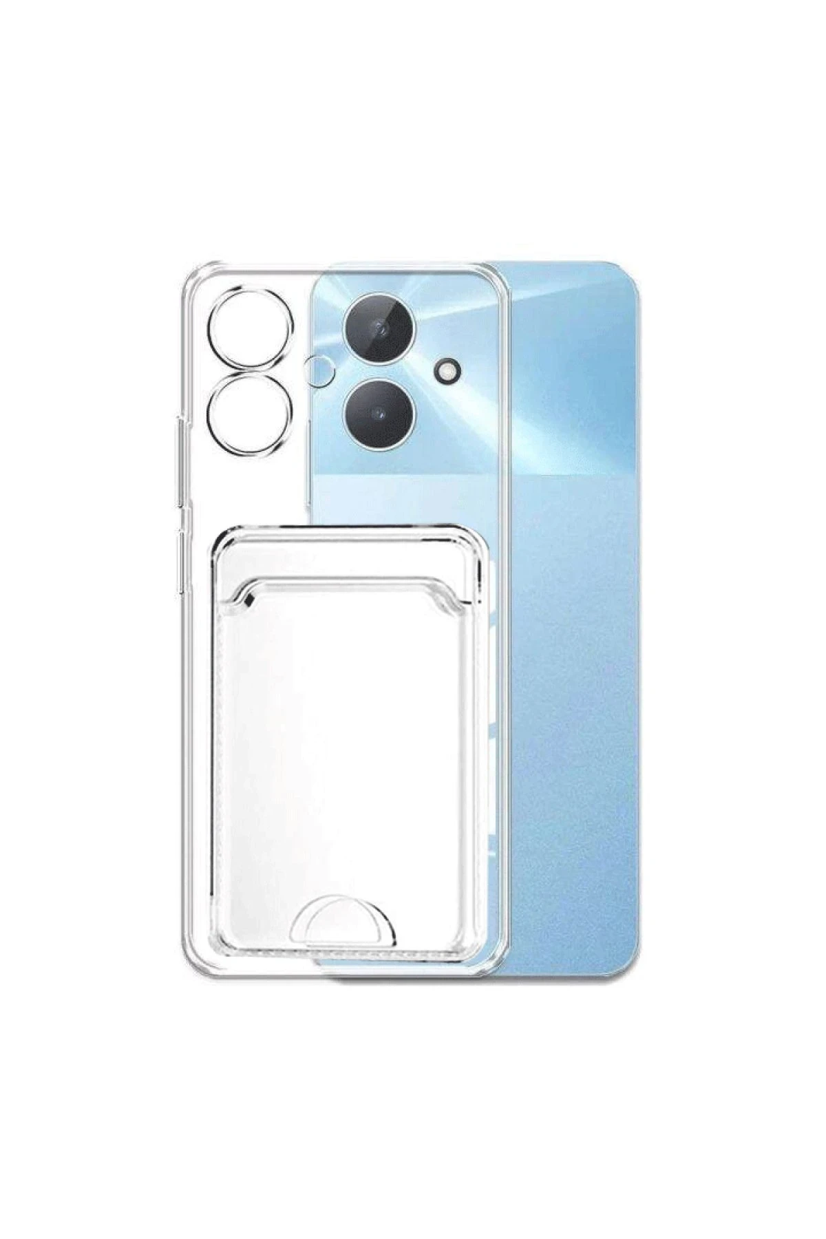 newface-realme-note-60-kilif-kart-seffaf-silikon-seffaf-default Uray store Realme Note 60 Kılıf Kart Şeffaf Silikon - Şeffaf - Görsel 1
