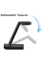 Uray store S90 4in1 Kablosuz Şarj Masaüstü Set - Siyah - Görsel 6