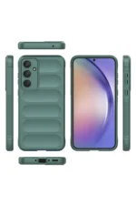 Uray store Samsung Galaxy A26 Kılıf Optimum Silikon - Koyu Yeşil - Görsel 3