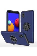 Uray store Samsung Galaxy A01 Core Kılıf Elit Yüzüklü Kapak - Lacivert