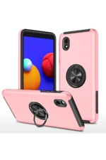 Uray store Samsung Galaxy A01 Core Kılıf Elit Yüzüklü Kapak - Pembe