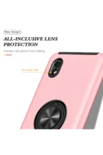 Uray store Samsung Galaxy A01 Core Kılıf Elit Yüzüklü Kapak - Pembe - Görsel 4