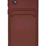 Uray store Samsung Galaxy A01 Core Kılıf Kelvin Kartvizitli Silikon - Bordo
