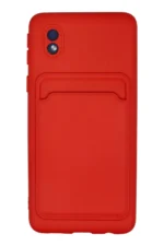 Uray store Samsung Galaxy A01 Core Kılıf Kelvin Kartvizitli Silikon - Kırmızı