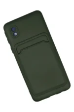 Uray store Samsung Galaxy A01 Core Kılıf Kelvin Kartvizitli Silikon - Koyu Yeşil - Görsel 2