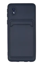 Uray store Samsung Galaxy A01 Core Kılıf Kelvin Kartvizitli Silikon - Lacivert