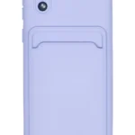 Uray store Samsung Galaxy A01 Core Kılıf Kelvin Kartvizitli Silikon - Lila