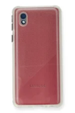 Uray store Samsung Galaxy A01 Core Kılıf Miami Şeffaf Silikon - Şeffaf