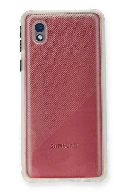Uray store Samsung Galaxy A01 Core Kılıf Miami Şeffaf Silikon - Şeffaf