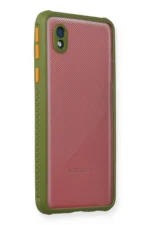 Uray store Samsung Galaxy A01 Core Kılıf Miami Şeffaf Silikon - Yeşil