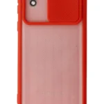Uray store Samsung Galaxy A01 Core Kılıf Palm Buzlu Kamera Sürgülü Silikon - Kırmızı