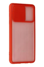 Uray store Samsung Galaxy A01 Core Kılıf Palm Buzlu Kamera Sürgülü Silikon - Kırmızı - Görsel 3