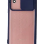 Uray store Samsung Galaxy A01 Core Kılıf Palm Buzlu Kamera Sürgülü Silikon - Lacivert