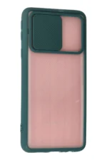 Uray store Samsung Galaxy A01 Core Kılıf Palm Buzlu Kamera Sürgülü Silikon - Yeşil - Görsel 3