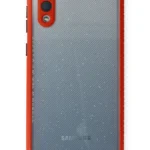 Uray store Samsung Galaxy A02 Kılıf Miami Şeffaf Silikon - Kırmızı