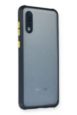 Uray store Samsung Galaxy A02 Kılıf Miami Şeffaf Silikon - Lacivert - Görsel 2