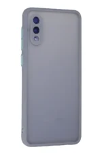 Uray store Samsung Galaxy A02 Kılıf Montreal Silikon Kapak - Gri - Görsel 3
