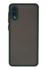 Uray store Samsung Galaxy A02 Kılıf Montreal Silikon Kapak - Yeşil