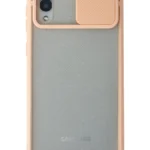 Uray store Samsung Galaxy A02 Kılıf Palm Buzlu Kamera Sürgülü Silikon - Pembe