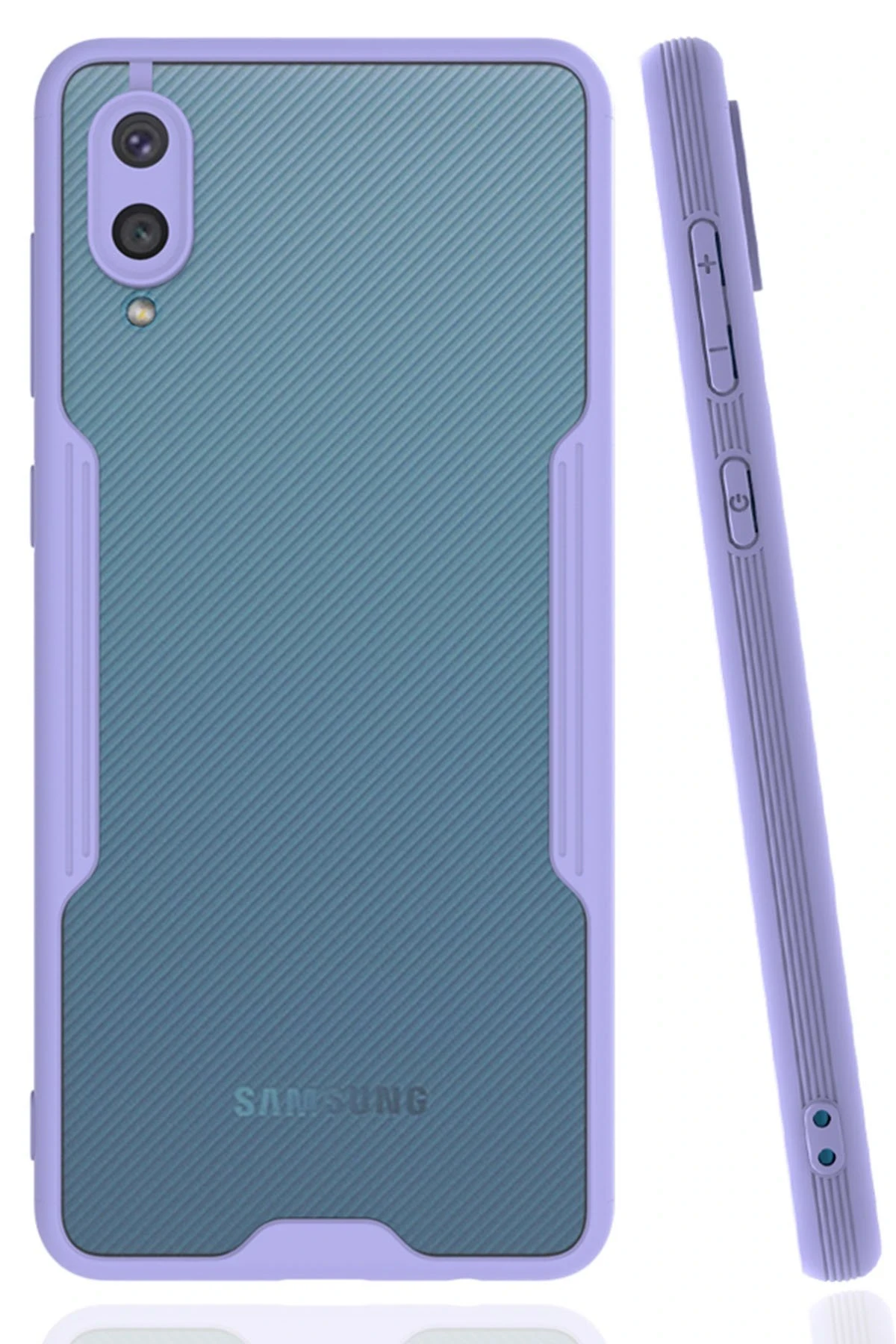 newface-samsung-galaxy-a02-kilif-platin-silikon-lila-default Uray store Samsung Galaxy A02 Kılıf Platin Silikon - Lila - Görsel 1
