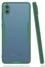 Uray store Samsung Galaxy A02 Kılıf Platin Silikon - Yeşil