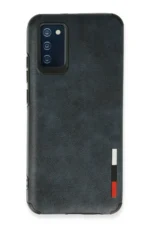 Uray store Samsung Galaxy A02S Kılıf Loop Deri Silikon - Lacivert