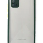 Uray store Samsung Galaxy A02S Kılıf Miami Şeffaf Silikon - Koyu Yeşil