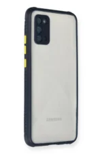 Uray store Samsung Galaxy A02S Kılıf Miami Şeffaf Silikon - Lacivert - Görsel 2