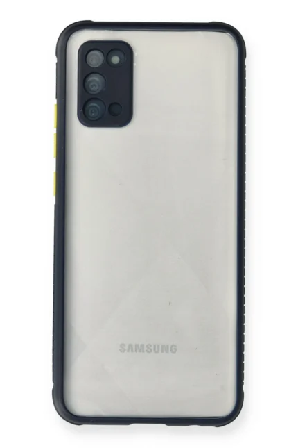 Uray store Samsung Galaxy A02S Kılıf Miami Şeffaf Silikon - Lacivert