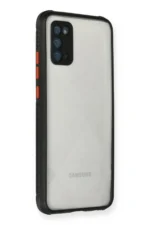 Uray store Samsung Galaxy A02S Kılıf Miami Şeffaf Silikon - Siyah - Görsel 2