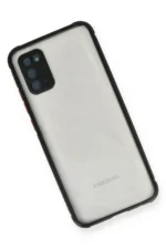 Uray store Samsung Galaxy A02S Kılıf Miami Şeffaf Silikon - Siyah - Görsel 3