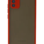 Uray store Samsung Galaxy A02S Kılıf Montreal Silikon Kapak - Kırmızı