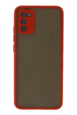 Uray store Samsung Galaxy A02S Kılıf Montreal Silikon Kapak - Kırmızı