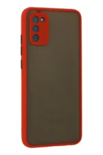 Uray store Samsung Galaxy A02S Kılıf Montreal Silikon Kapak - Kırmızı - Görsel 3