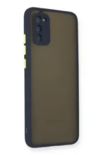 Uray store Samsung Galaxy A02S Kılıf Montreal Silikon Kapak - Lacivert - Görsel 2