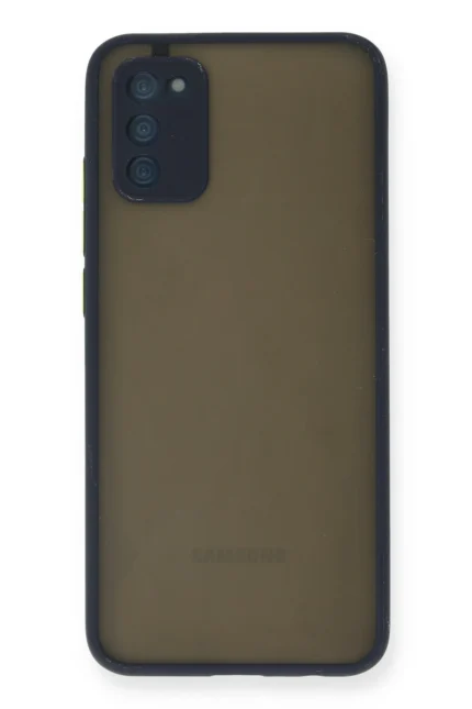 Uray store Samsung Galaxy A02S Kılıf Montreal Silikon Kapak - Lacivert