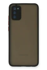 Uray store Samsung Galaxy A02S Kılıf Montreal Silikon Kapak - Siyah