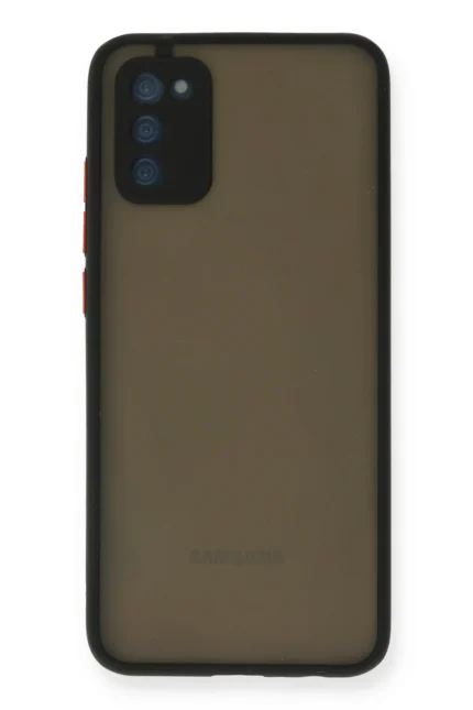 Uray store Samsung Galaxy A02S Kılıf Montreal Silikon Kapak - Siyah