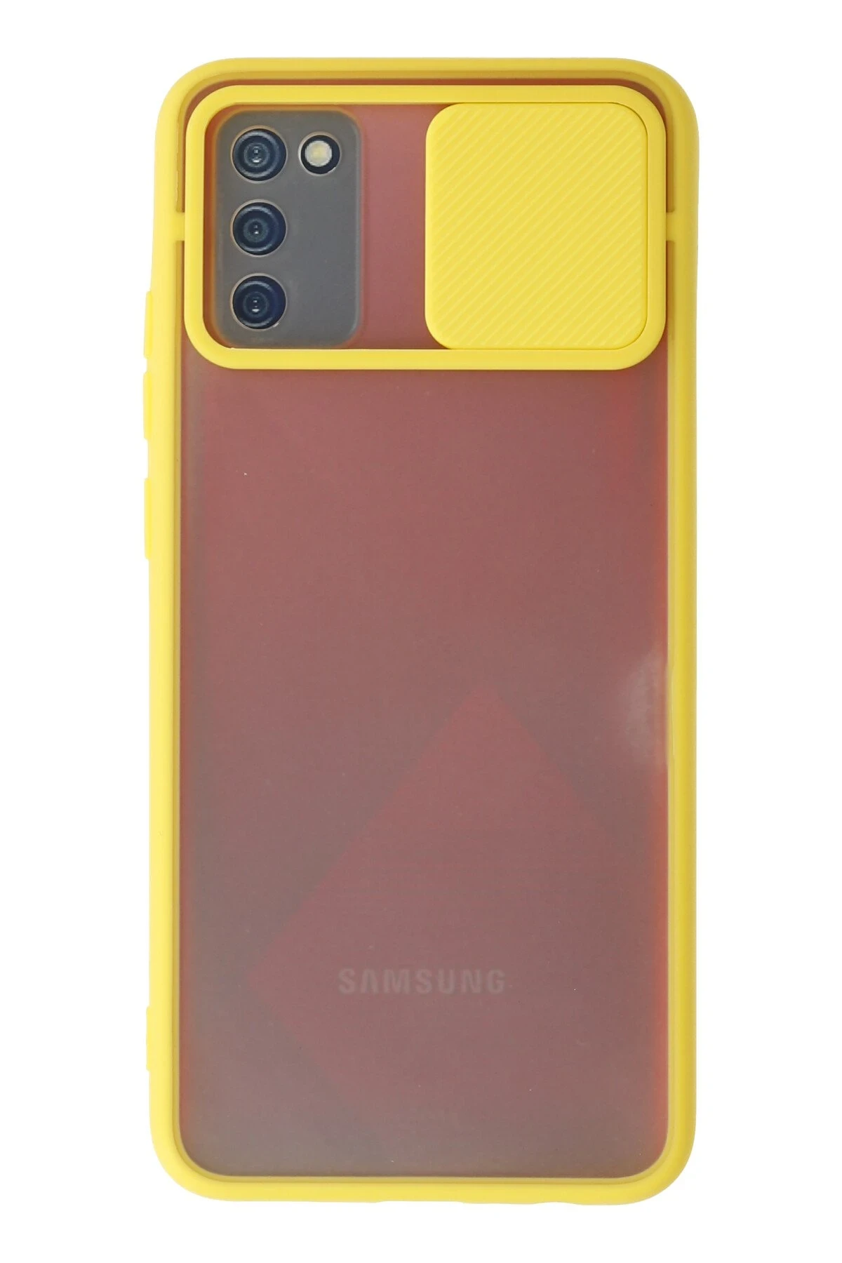 newface-samsung-galaxy-a02s-kilif-palm-buzlu-kamera-surgulu-silikon-sari-default Uray store Samsung Galaxy A02S Kılıf Palm Buzlu Kamera Sürgülü Silikon - Sarı - Görsel 1
