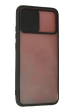 Uray store Samsung Galaxy A02S Kılıf Palm Buzlu Kamera Sürgülü Silikon - Siyah - Görsel 3