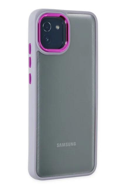 Uray store Samsung Galaxy A03 Kılıf Dora Kapak - Lila