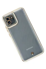 Uray store Samsung Galaxy A03 Kılıf Liva Lens Silikon - Beyaz - Görsel 3