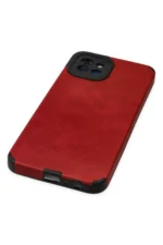 Uray store Samsung Galaxy A03 Kılıf Loop Deri Silikon - Kırmızı - Görsel 5