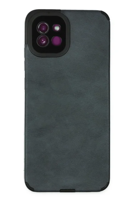 Uray store Samsung Galaxy A03 Kılıf Loop Deri Silikon - Lacivert
