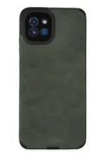 Uray store Samsung Galaxy A03 Kılıf Loop Deri Silikon - Yeşil
